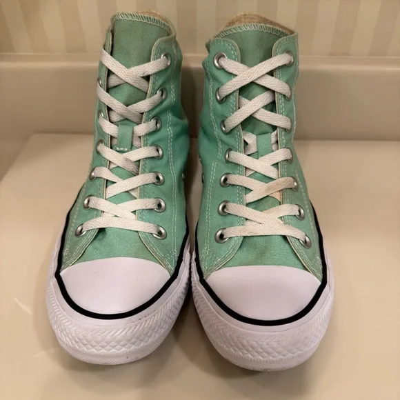 Converse Chuck Taylor All Star High Top Beach Glass Green Sneakers - Picture 3 of 16